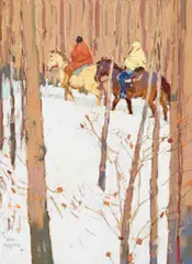 Silent Passage by John Moyers, 2019, oil on board, sold Jul 2025