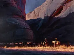 Jonathan Noon, Carved Meridian, 2025, oil on board
