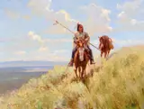 Jim Norton, A Crow Warrior, oil on canvas