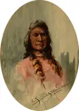 Edgar S. Paxson, Indian Portrait