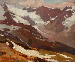 Edgar Alwin Payne, High Sierras, Glacier, oil on canvas laid on board