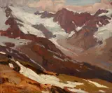 Edgar Alwin Payne, High Sierras, Glacier, oil on canvas laid on board