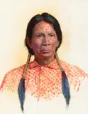 Bert Geer Phillips, Portrait of an Indian, oil on paper