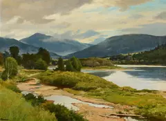 Ogden Pleissner, The Lower Restigouche, oil on canvas