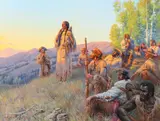 Clark Kelley Price, Sacajawea – Familiar Signs of Home, 1998, oil on canvas