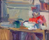Francis Hoyland, Secretary, oil on board