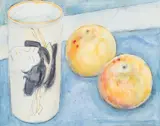 Michael Rothenstein, Fruit and Japanese Vase, watercolour