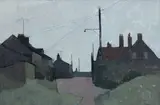 Gerard de Rose, A Deserted Street, oil on board