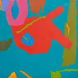 Eric James Malthouse, Cancrizans Abstract 1970, oil on canvas