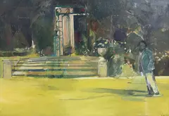 Eileen Hogan, Northwood Grove, oil on board