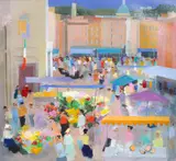 Frank Joseph Archer, Piazza, oil