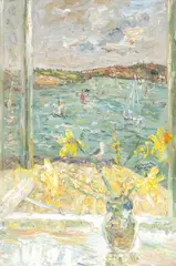 Michael J Strang, View Over Salcombe, oil