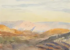Emily Sargent, From North Bethlehem, watercolour on paper