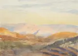 Emily Sargent, From North Bethlehem, watercolour on paper