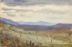 Emily Sargent, Tangier, watercolour on paper