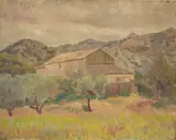 Henry Lamb R A, A Farm, Provence, oil on canvas