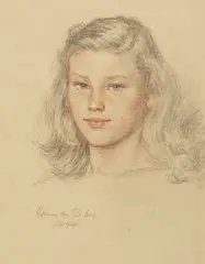 Jane Emmet de Glehn, Jemima, Daughter of Hugo Pitman Esq., pastel on paper