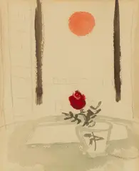 Mary Potter, The Rose and the Setting Sun, watercolour