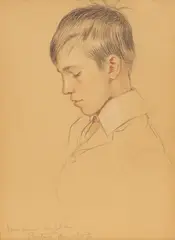 Jane Emmet de Glehn, Jean Louis Ormond as a Boy, pastel and pencil on paper