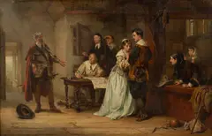 Robert Alexander Hillingford, The Elopement Interrupted, oil on canvas