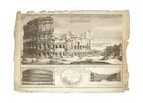 Alessandro Specchi, Pianta dell' Anfiteatro divisa nelli suoi Quattro Piani [Colosseum), engraving