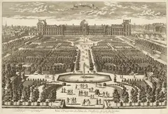 Antoine Aveline, Le Tuileries, engraving
