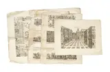 Onofrio Panvinio, Six engravings on two sheets 'Amplissimi Ornatissimique Triumphi, engraving, the plate 48cm x 73cm