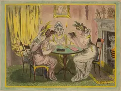 James Gillray, Tales Of Wonder!, hand-coloured engraving