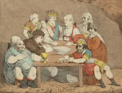 John Boyne, Banditti [1793?], hand coloured engraving
