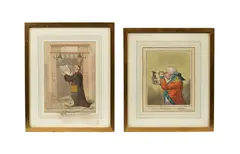 James Gillray, Untitled, The King of Brobdingnag, and Gulliver, published H Humphrey, 1803, hand coloured engraving