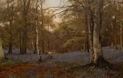Edward Wilkins Waite, Beechwoods in May, oil on canvas