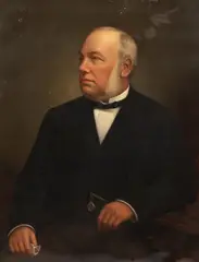 Frederick Warsop, Portrait of a Gentleman, oil on canvas