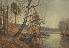 Kattehole by Carl Wennemoes, oil on canvas, sold Jul 2026
