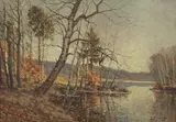 Carl Wennemoes, Kattehole, oil on canvas
