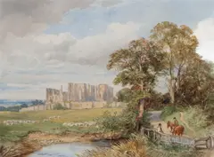 David Bates, Kenilworth Castle, watercolour
