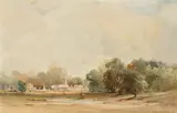 Charles Harrington, A Sussex Common, watercolour