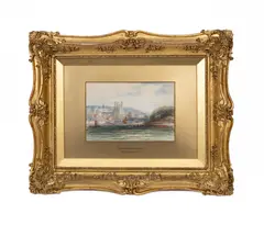 James Orrock, Caernarfon Castle, watercolour