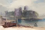 John Skinner Prout, Pembroke Castle, watercolour