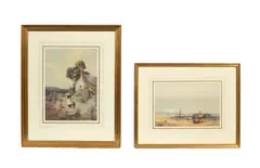 George Wolfe, Ferryside, South Wales, watercolour