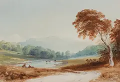 Copley Fielding, View of Radnor, watercolour