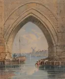 John Varley, Bathers under a Bridge