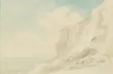 Anthony Devis, Birdlip Hill, pencil and wash