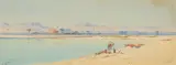 Augustus Osborne Lamplough, Ruins N. Daka, Nubia, watercolour