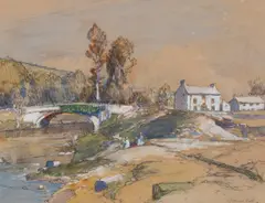 Lamorna Birch, Near Horrabridge,Tavistock, Devon, watercolour