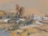 Lamorna Birch, Near Horrabridge,Tavistock, Devon, watercolour