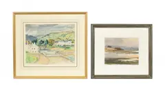 Jean Young, Cushendun, watercolour