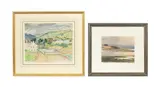Jean Young, Cushendun, watercolour