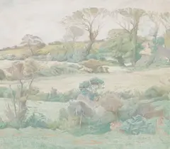 Hugh Gresty, Early Summer Cornwall, watercolour
