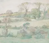 Hugh Gresty, Early Summer Cornwall, watercolour