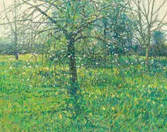 Charles Neal, Garden View, Wilderness, oil on canvas